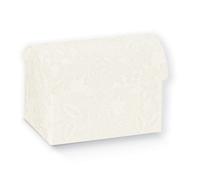 20 PEZZI HARMONY BIANCO Scatola cofanetto portaconfetti 7x4.5x5.2 cm 0LG9