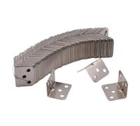 20 pezzi in acciaio inossidabile a forma di L con codice angolare laminato a 90 gradi, piastra for mobili, hardware, staffa ad angolo retto, armadi piccoli