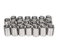 20 Pezzi Inserti Filettati M12x1.25, Guaina in Acciaio Elicoidale per Riparazione Filetti Danneggiati, Kit Manicotto di Riparazione per Fissaggio Automobilistico, Tipo 2.5D