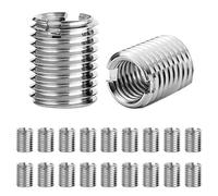 20 Pezzi Inserti Filettati M8 a M6 15 mm Dadi di Riduzione Acciaio Inox Inserti Autofilettanti Metrica Conversione Filo Strumento per La Riparazione di Filettature