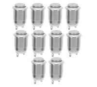 20 Pezzi Interruttore Pulsante Autobloccante Metallico 12mm | Montaggio a Pannello, Risposta On Off Precisa, Resistente alle Alte Temperature, per Impianti Veicolari e Marini
