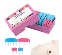 20 Pezzi Knit Blockers Box, Pettini per Blocchi per Maglia, Pettini Bloccanti per Lavori a Maglia, Set di Combs per Ferri a T, Lavoro Fisso per Maglieria Sciarpe e Maglioni, Scatola Rosa