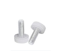 (20 pezzi) La vite del pollice della testa bianc vite in acciaio al carbonio viene utilizzata per la lavorazione meccanica accessori M5x6mm.