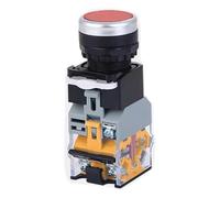 20 pezzi LA38-11D/11DS Interruttore a pulsante con contatto in argento di qualità con luce On/Off Momentaneo/Latching 22 mm 220 V 24 V Indicatori LED(Red- 1,SELF-LOCKING_2NC_24V)
