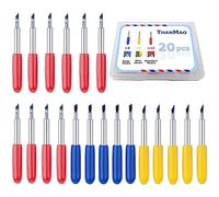 20 pezzi lame di ricambio per macchine da taglio Cricut Explore Air 2 vinyl - 30, 45, 60 gradi lame da taglio per Cricut