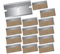20 Pezzi Lame Di Ricambio Per Raschietti,Lame Di Ricambio Per Piano Cottura In Vetroceramica,Lame Di Raschietto,Raschietto Per Vetro,Raschietto Di Metallo,Con Custodia In Pelle,40 * 20 mm