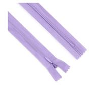 20 Pezzi/lotto 3# Cerniera Invisibile 25 Cm/40 Cm/60 Cm Cuscino For Abito Con Posteriore Pantaloni Catena Laterale Bordo In Pizzo In Nylon per cucito, artigianato, abiti, gonne(Violet 501,25cm)