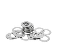 20 pezzi/lotto 304 Rondella piatta ultra sottile in acciaio inossidabile M3 M4 M5 M6 M8 M10 M12 M14 Spessore di regolazione Guarnizione semplice 0,1/0,2/0,3 mm(Thickness 0.2mm,M14x20)