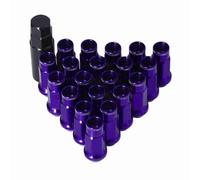 20 Pezzi M12x1.25 Dadi per Ruote in Metallo Accessori per Auto Universali di Ricambio per Dadi per Alette Rossi Dadi per Alette Scanalati Dadi per Ruote di Ricambio per Dadi per
