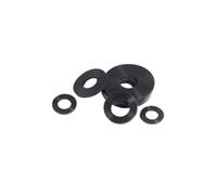 20 pezzi M3 M4 M5 M6 M8 Guarnizione in gomma piatta con anello di tenuta isolante nero(M3X10X2 20PCS)
