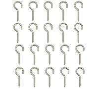 20 pezzi M5 X 65 Ganci avvitabili occhielli a vite Viti autofilettanti a gancio avvitabile in acciaio inossidabile 304Viti di serraggio a mano tonda a cerchio circolarePer uso esterno ed interno