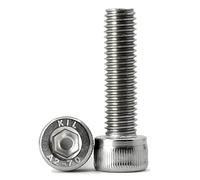 (20 pezzi) M8 x 16mm Vite a testa cilindrica con esagono incassato in acciaio inox 304,filettatura completa