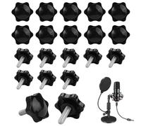 20 Pezzi Manopola Serraggio M6x20mm, Viti Del Pomolo a Stella, Vite Manopola a Stella, Vite a Testa Zigrinata M6 con Manico, Viti a Galletto per Macchinari, Industria, Attrezzature