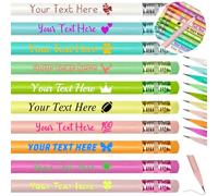 20 Pezzi Matite Personalizzate Impressi con il Tuo Nome Testo Logo Matita Personalizzata Stampata #2 Triangolare Forniture per il Ritorno a Scuola Regali per Bambini Studenti Insegnanti