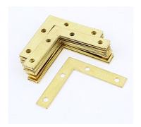 20 pezzi metallo 90 gradi angolo Brace Angolo Staffe tono oro 50 x 50 x 10mm