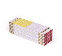 20 pezzi|Metro pieghevole Metrie 1 m Perfekt 5|Bianco-giallo |Giunti in acciaio