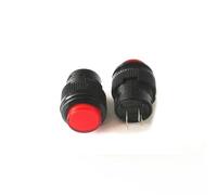 20 pezzi Micro interruttore di alimentazione LED luce blocco con pulsante circolare Interruttore a chiave universale 16 mm 3 A 250 V 4 PIN R16-503AD(R16-503AD red)