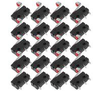 20 Pezzi Microinterruttore Leva Rullo 5a 250v Spdt 3 Pin | Terminali Quick Connect Resistenti alle Vibrazioni, per Progetti di Automazione Industriale e Riparazioni Elettriche