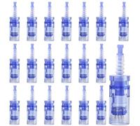 20 pezzi Microneedling, 12 pin Microneedling Aghi di ricambio Derma Pen Microneedling Aghi di ricambio Derma Pen Microneedling Testine di ricambio per la rimozione di acne, cicatrici e pieghe