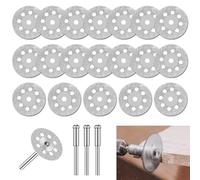 20 Pezzi Mini Dischi da Taglio Diamantati per Dremel, 22mm Disco Diamantato, per Tagliare Piastrelle, Vetro, Pietra, Ceramica