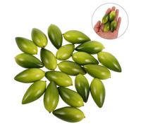 20 pezzi mini finte olive decorazioni artificiali piccoli frutti di frutta