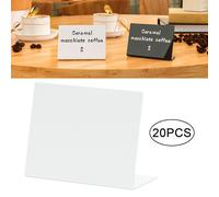 20 pezzi Mini lavagna acrilica da tavolo per feste, buffet, compleanni
