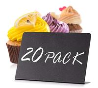 20 pezzi Mini lavagna Piccola Lavagnette Messaggi Bordo per segnaposti per Buffet - Matrimoni - Feste - Ristoranti - Numero di Tavolo - Messaggi - Cartellini Prezzi - Cartelli Alimentari