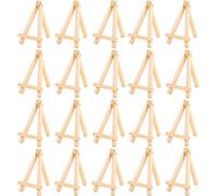 20 Pezzi Mini Legno Cavalletto, Piccolo Cavalletto in Legno Mini Espositore per