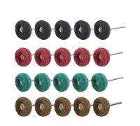 20 Pezzi Mini Punte Da Trapano In Nylon Spazzola Abrasiva Filo Lucidatura Ruota Lucidante Compatibile Con Dremel Rotary Hand Tool Accessori Set Rimozione Ruggine