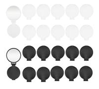 20 Pezzi Mini Specchio Compatto Pieghevole Rotondo, 6 x 7 cm Specchietto da Borsetta, Mini Specchio Pieghevole, per Donne Ragazze Viaggio Uso Quotidiano, Bomboniere Regali, 2 Colori (Nero, Bianco)