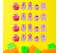 20 pezzi Mini statue di animali in resina che brillano al buio Piccole
