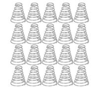 20 Pezzi Molla Conica in Acciaio Inossidabile 0,8mm Filo 25mm Base | Resistente alla Corrosione e Usura, Adatta per Luci Professionali e Telecomandi, Uso in Manutenzione e Lavoro Sul Campo