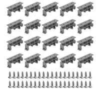 20 Pezzi Montaggio Supporto DIN C45 Adattatore Per Montaggio PCB Supporto Per Scheda Pcb C45 Adattatore Montaggio Su Circuito Stampato Per Guida Di Montaggio DIN 45, 35mm, Montaggio Su Circuito DIN