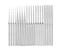 20 pezzi montati 5 diverse forme di punte da trapano diamantate, utensili per rettifica con gambo da 1/8 di pollice per Dremel Rotary