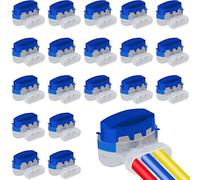 20 Pezzi Morsetti per Cavi/Cavo, Connettori Elettrici Impermeabili, Cavo Connettore con Gel, Set di Connettori per Cavi Elettrici Giardino Outdoor Rasaerba Robot Tosaerba