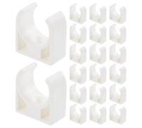 20 Pezzi Morsetto Motore Mini Bianco in Plastica, R280 | Diametro Interno 2, 3cm, Design a U, Leggero e Facile da Riporre, per Robotica e Modellismo