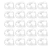 20 Pezzi Morsetto Regolabile Controllo Flusso per Tubi 1/4-5/16 bianco | Plastica Pom, Meccanismo Regolabile, per Sifoni e Impianti Idroponici, Uso in Laboratorio
