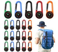 20 Pezzi Moschettoni per Bussola da Arrampicata, Mini Bussola