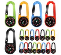 20 Pezzi Moschettoni per Bussola Piccola Bussola Portachiavi Bussola da Campeggio Bussola Navigazione Multicolore Bussola Bussola Bambini