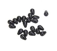 20 Pezzi Nero Veloce Quick Change Perline Camo Pesca Cambiare Gancio Lunghezza Sofort Shock Perline per la Pesca Carpa Metodo Feeder Perline 1,1x0,6 cm L Alta QualitàDurability