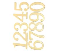 20 Pezzi Numeri Civici in Metallo Oro per Porta e Cassetta Postale | Installazione Semplice, Resistente alle Intemperie, Visibilità Chiara, Design Elegante per Casa e Appartamento