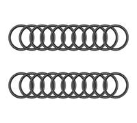 20 Pezzi O-ring in gomma nitrilica, 20 mm*2 mm di spessore, Guarnizioni di Tenuta Anelli,Rubinetti Rotondo Guarnizione per auto, climatizzatore,nero