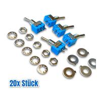 20 Pezzi On Off Interruttore a levetta 2 posizioni Interruttore On Off DIY AC...