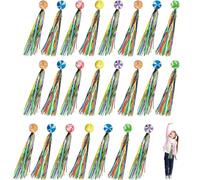 20 Pezzi Palline Rimbalzanti, Palline Gonfiabili a Nastro, Palline Rimbalzanti In Gomma, Palline Rimbalzanti Con Nastro Per Bambini,Palline Di Rimbalzo Colorate Per Borse Da Festa Per Bambini, 30mm
