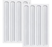 20 Pezzi Paraurti Trasparenti in Silicone per Mobili, 63x10x2 mm, Strisce Adesive per Ante di Armadi, Protezione Mobili(8 pcs)