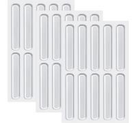 20 Pezzi Paraurti Trasparenti in Silicone per Mobili, 63x10x2 mm, Strisce Adesive per Ante di Armadi, Protezione Mobili(30 pcs)