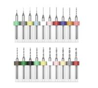 20 Pezzi PCB Punte Per Micro Trapano Punte Mini Trapano per Bigiotteria Punte per Elettronica Mini Punte per Circuito Stampato PCB da 0,10 mm a 1,0 mm e da 1,1 mm a 2,0 mm