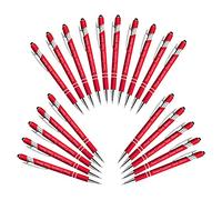 20 Pezzi Penne Personalizzate con Scritta Nome Inciso Penne a Sfera Personalizzabili con Stilo Regalo per Matrimonio Compleanno Natale La Laurea Ufficio Commerciale, Rosso