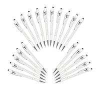 20 Pezzi Penne Personalizzate con Scritta Nome Inciso Penne a Sfera Personalizzabili con Stilo Regalo per Matrimonio Compleanno Natale La Laurea Ufficio Commerciale, Bianco