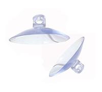 20 pezzi per confezioni di ventose in plastica PVC, ventose in vetro a bottone, forte supporto a ventosa per uso quotidiano (3 cm).